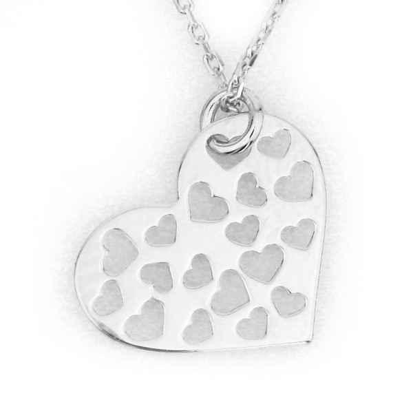 Kalpli Taşsız Gümüş Kolye